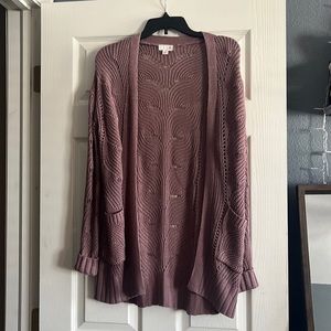 Purple SO cardigan extra small